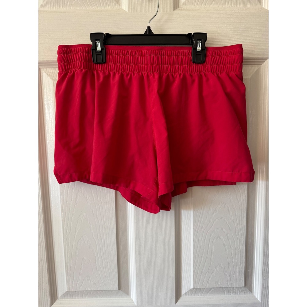 Fabletics Red Athletic Shorts Womens Size‎ Medium Running Workout Gym